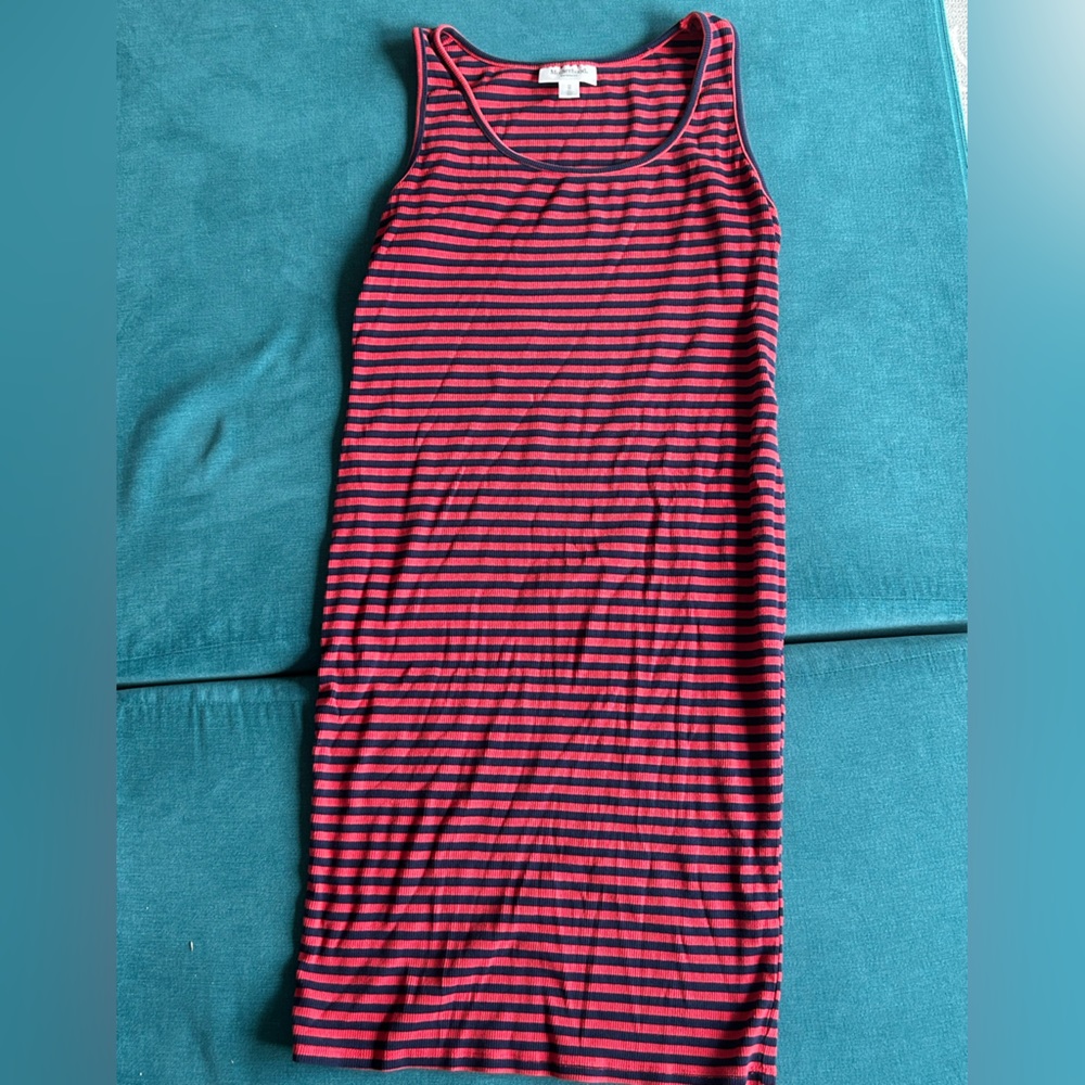 Motherhood Maternity Striped, Ribbed Tank Dress